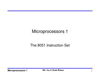 Microprocessors 1