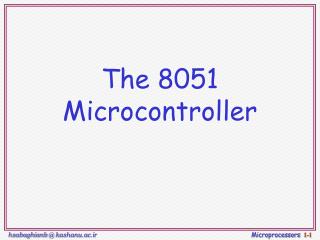 The 8051 Microcontroller