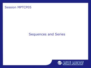 Sequences and Series