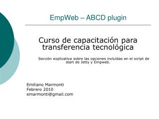 EmpWeb – ABCD plugin