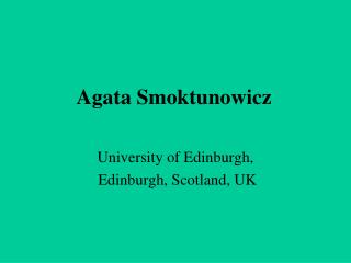 Agata Smoktunowicz