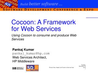 Cocoon: A Framework for Web Services