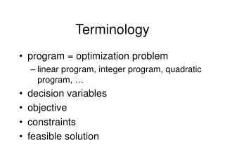 Terminology