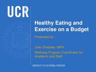 Healthy Eating and Exercise on a Budget