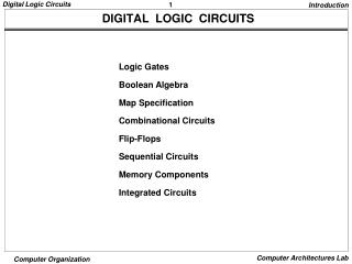 DIGITAL LOGIC CIRCUITS