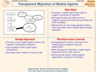 Transparent Migration of Mobile Agents