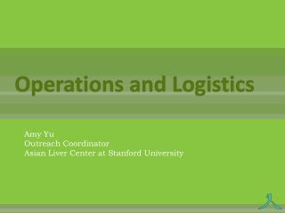 Operations and Logistics