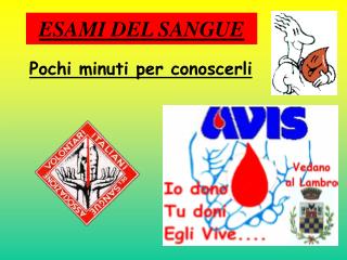 ESAMI DEL SANGUE