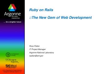 Ruby on Rails ::The New Gem of Web Development