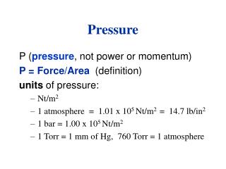 Pressure