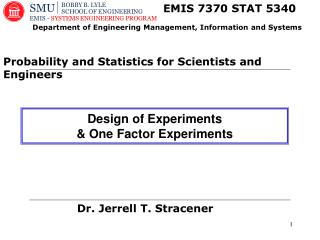 Dr. Jerrell T. Stracener