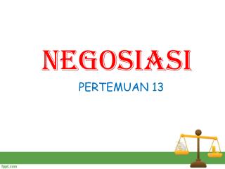 NEGOSIASI