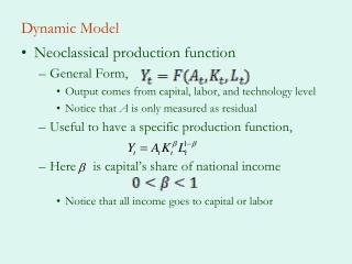 Dynamic Model