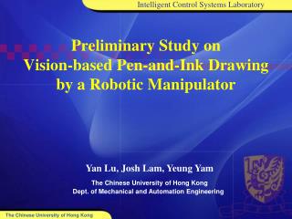 Preliminary Study on Vision-based Pen-and-Ink Drawing by a Robotic Manipulator