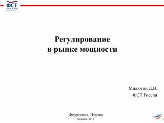 Милютин Д.В. ФСТ России