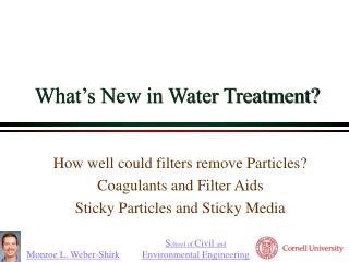 What’s New in Water Treatment?