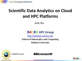 Scientific Data Analytics on Cloud and HPC Platforms