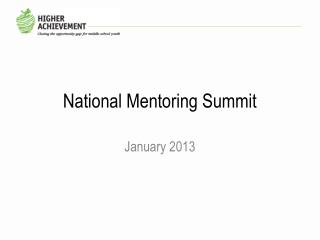 National Mentoring Summit