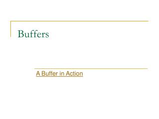Buffers
