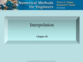 Interpolation Chapter 18