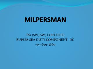MILPERSMAN