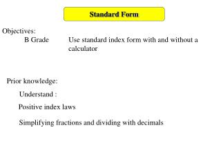 Standard Form