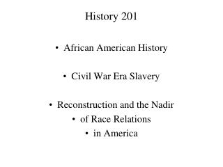 History 201