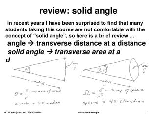 review: solid angle