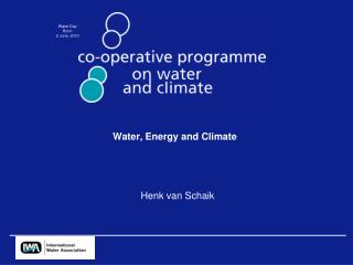 Water, Energy and Climate