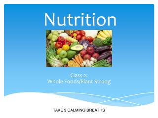 Nutrition