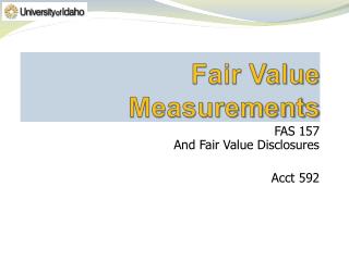 Fair Value Measurements