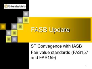 FASB Update