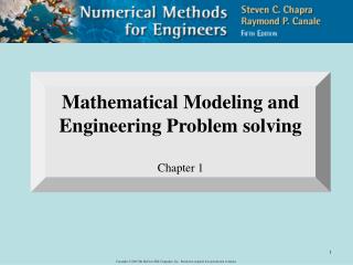 Mathematical Modeling and Engineering Problem solving Chapter 1