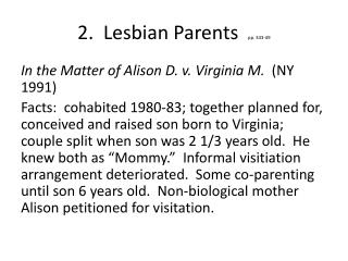 2. Lesbian Parents pp. 343-49