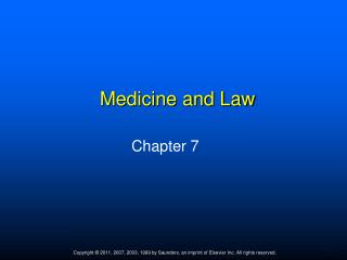 Medicine and Law