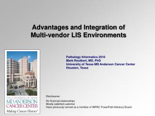 Advantages and Integration of Multi-vendor LIS Environments