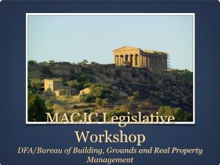 MACJC Legislative Workshop