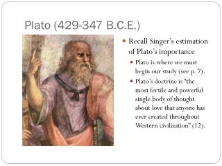 Plato (429-347 B.C.E.)