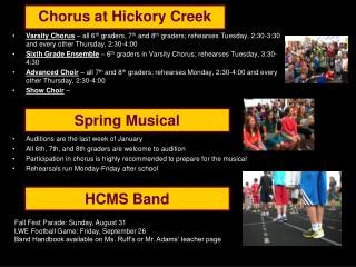 Chorus at Hickory Creek