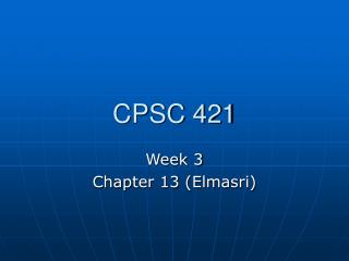 CPSC 421