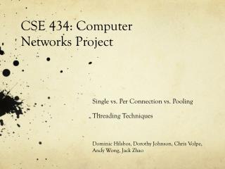 CSE 434: Computer Networks Project