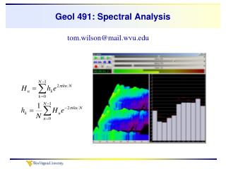 Geol 491: Spectral Analysis