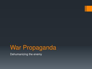 War Propaganda