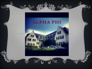 Alpha phi