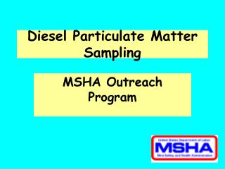 Diesel Particulate Matter Sampling