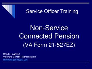 Service Officer Training