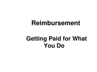 Reimbursement