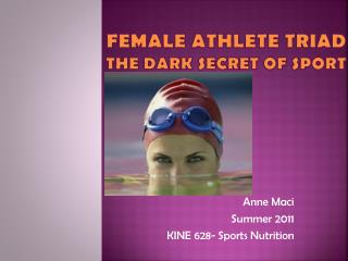 FEMALE Athlete Triad The Dark Secret of Sport