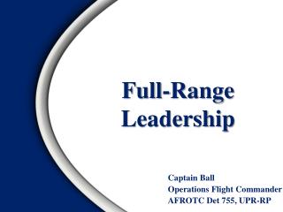 Full-Range Leadership