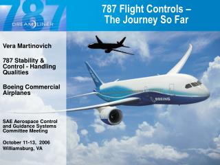 787 Flight Controls – The Journey So Far